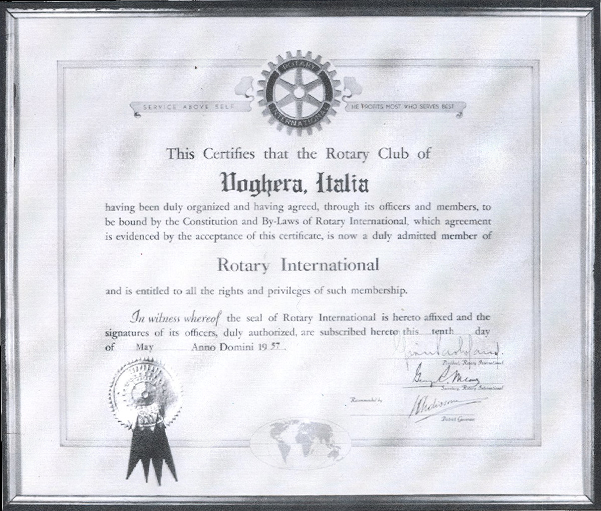 Costituzione Rotary Voghera